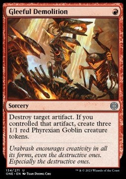 Gleeful Demolition - Phyrexia: All Will Be One (Uncommon) [ONE-134] Main image
