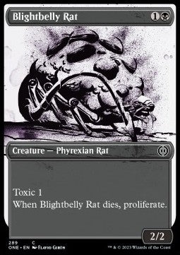 Blightbelly Rat (V.1) - Phyrexia: All Will Be One: Extras (Common) [XONE-289] Main image