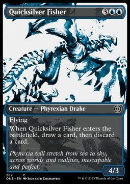 Quicksilver Fisher (V.1) - Phyrexia: All Will Be One: Extras (Common) [XONE-287] Main image