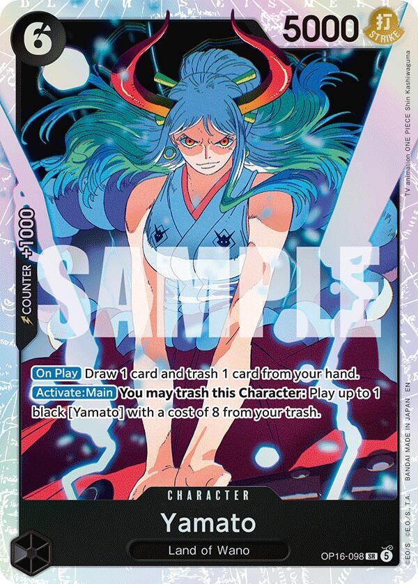 Yamato (OP16-098) (V.1) - The Time of Battle (Super Rare) [OP16-098] — one-piece card