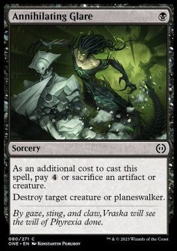 Annihilating Glare - Phyrexia: All Will Be One (Common) [ONE-80] Immagine principale del prodotto