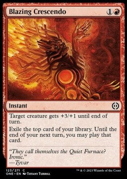 Blazing Crescendo - Phyrexia: All Will Be One (Common) [ONE-123] Immagine principale del prodotto