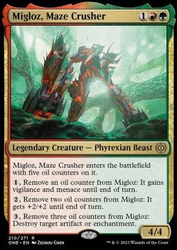 Migloz, Maze Crusher - Phyrexia: All Will Be One (Rare) [ONE-210] Immagine principale del prodotto