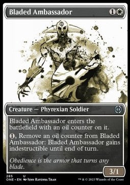 Bladed Ambassador (V.1) - Phyrexia: All Will Be One: Extras (Uncommon) [XONE-285] Main image