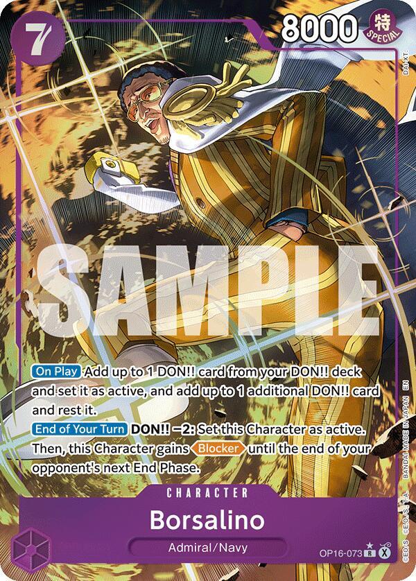 Borsalino (OP16-073) (V.2) - The Time of Battle (Alternate Art) [OP16-073] — one-piece card