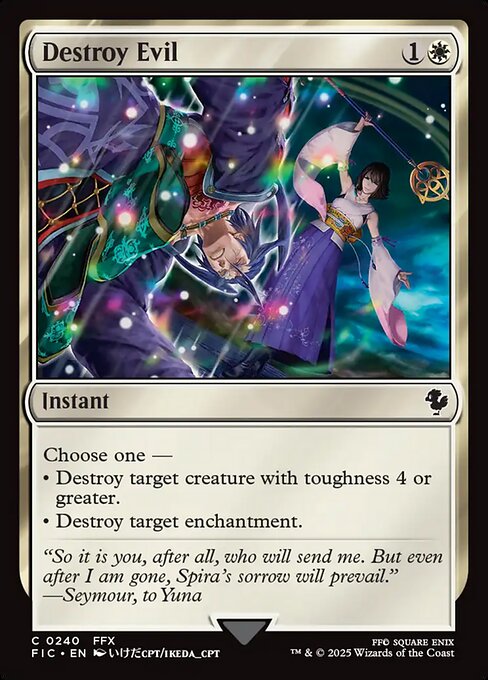 Destroy Evil – Final Fantasy Commander (FIC-240) Magic: The Gathering card | LC-REM-20260804-15340002640204-694e5322-b7c9-4f38-97ce-0b03a391a453 Hoofdafbeelding