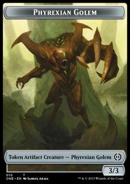 Phyrexian Golem Token (Artifact 3/3) - Phyrexia: All Will Be One: Extras (Token) [XONE-T10] Main image