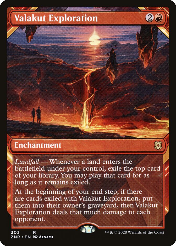 Magic-kaart Valakut Exploration XZNR-303 uit Zendikar Rising: Extras (Rare) Hoofdafbeelding
