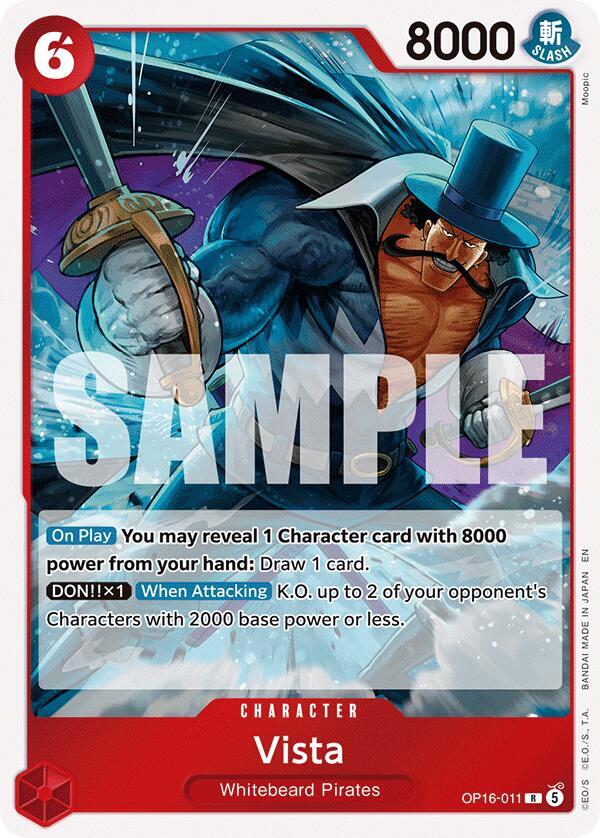 Vista (OP16-011) (V.1) - The Time of Battle (Rare) [OP16-011] — one-piece card