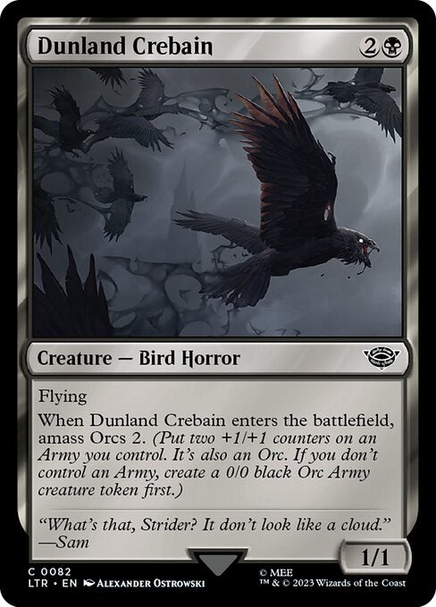 Dunland Crebain – The Lord of the Rings: Tales of Middle-earth (LTR-82) Magic: The Gathering card | LC-REM-20260804-15150803321164-695c05ab-e46e-46c7-bd2e-ef0b2307e449