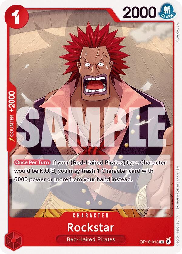 Rockstar (OP16-018) - The Time of Battle (Common) [OP16-018] — one-piece card
