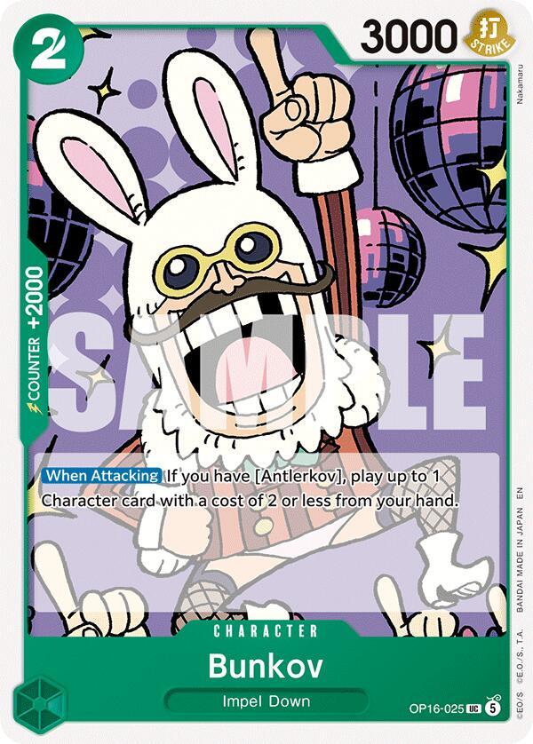 Bunkov (OP16-025) - The Time of Battle (Uncommon) [OP16-025] — one-piece card