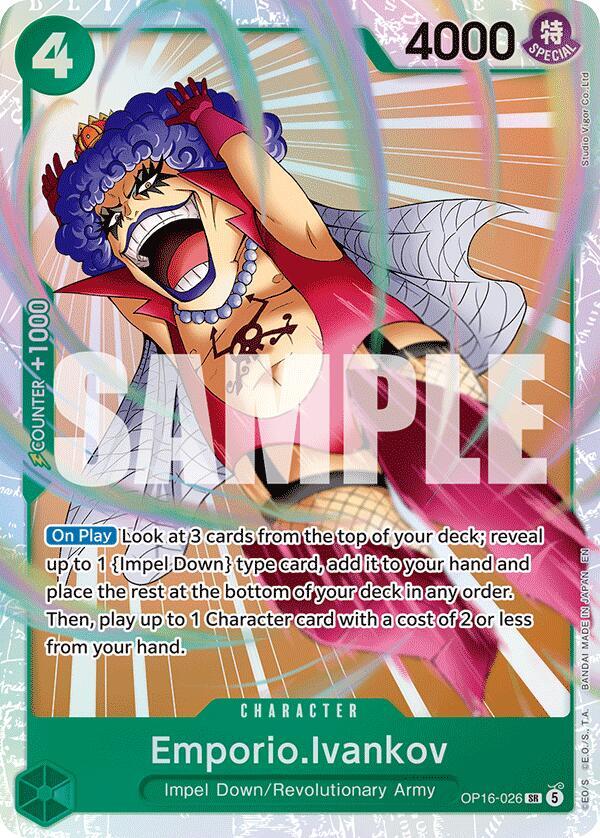 Emporio.Ivankov (OP16-026) (V.1) - The Time of Battle (Super Rare) [OP16-026] — one-piece card