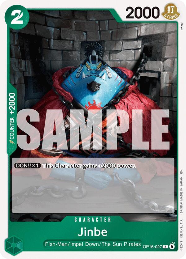 Jinbe (OP16-027) - The Time of Battle (Rare) [OP16-027] — one-piece card
