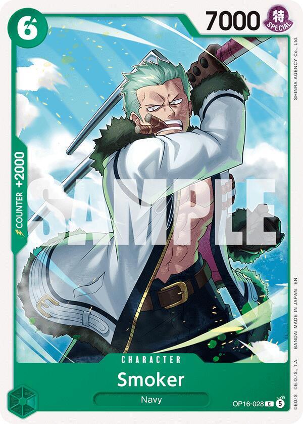 Smoker (OP16-028) - The Time of Battle (Common) [OP16-028] — one-piece card