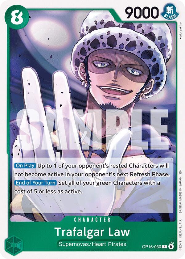 Trafalgar Law (OP16-030) - The Time of Battle (Rare) [OP16-030] — one-piece card Image principale du produit