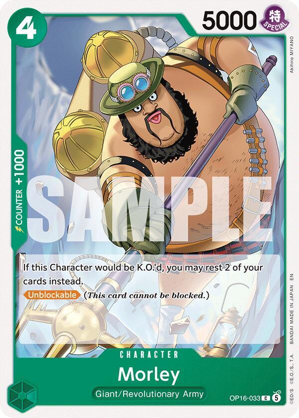 Morley (OP16-033) - The Time of Battle (Common) [OP16-033] — one-piece card Image principale du produit