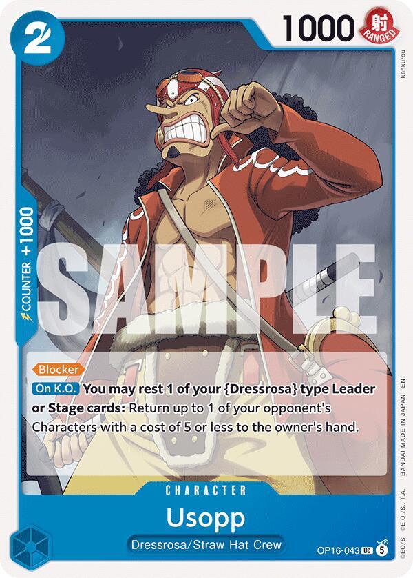 Usopp (OP16-043) - The Time of Battle (Uncommon) [OP16-043] — one-piece card