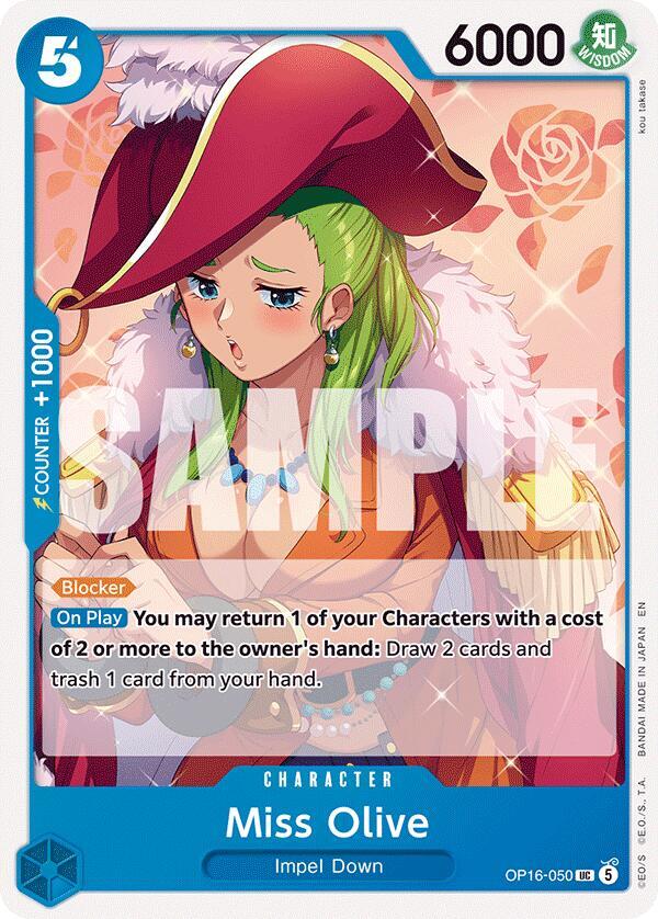 Miss Olive (OP16-050) - The Time of Battle (Uncommon) [OP16-050] — one-piece card