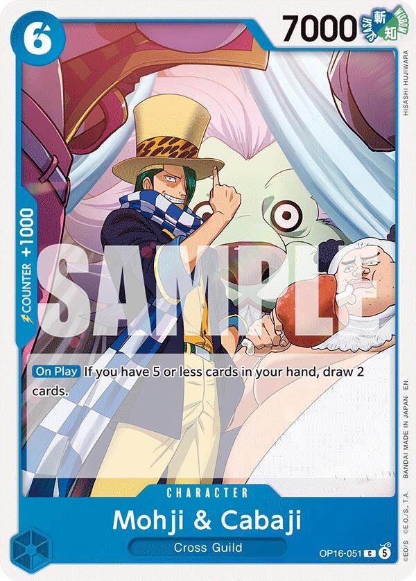 Mohji & Cabaji (OP16-051) - The Time of Battle (Common) [OP16-051] — one-piece card Hoofdafbeelding