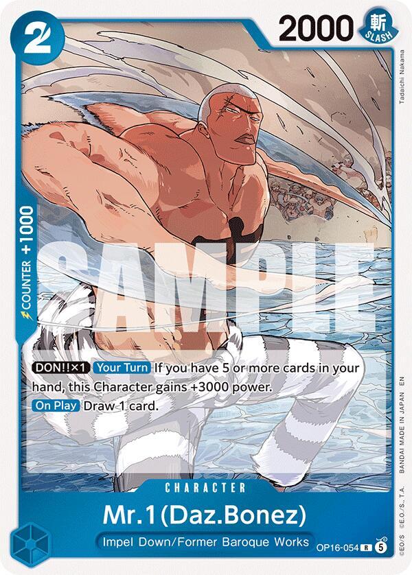 Mr.1(Daz.Bonez) (OP16-054) - The Time of Battle (Rare) [OP16-054] — one-piece card Immagine principale del prodotto