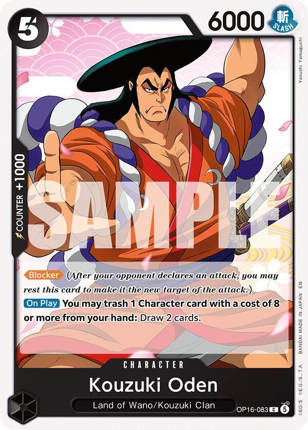 Kouzuki Oden (OP16-083) - The Time of Battle (Common) [OP16-083] — one-piece card