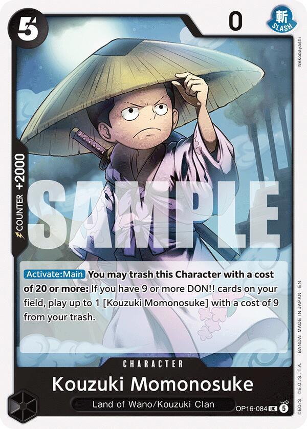 Kouzuki Momonosuke (OP16-084) - The Time of Battle (Uncommon) [OP16-084] — one-piece card