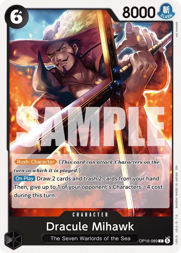 Dracule Mihawk (OP16-089) - The Time of Battle (Common) [OP16-089] — one-piece card