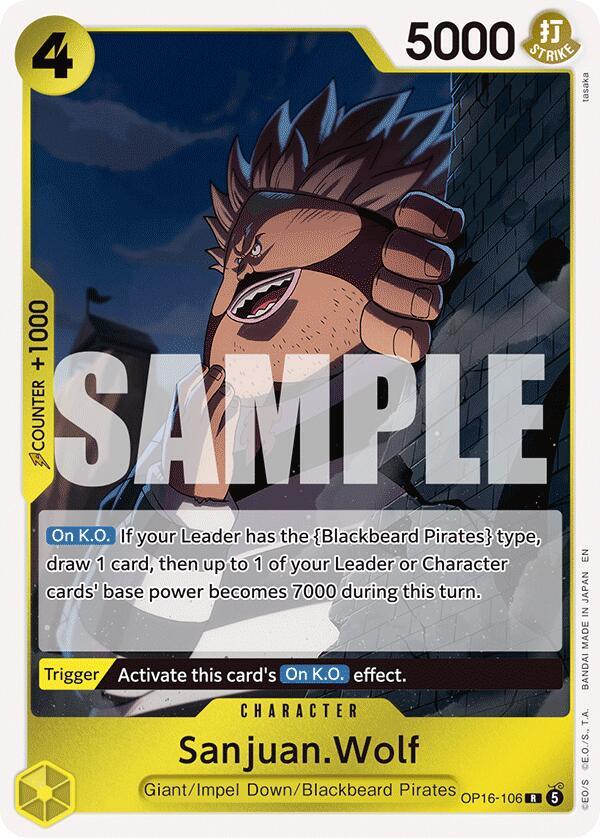 Sanjuan.Wolf (OP16-106) - The Time of Battle (Rare) [OP16-106] — one-piece card