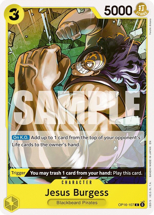 Jesus Burgess (OP16-107) - The Time of Battle (Common) [OP16-107] — one-piece card