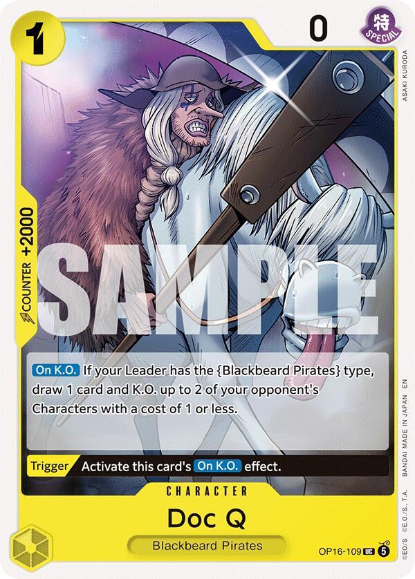 Doc Q (OP16-109) - The Time of Battle (Uncommon) [OP16-109] — one-piece card