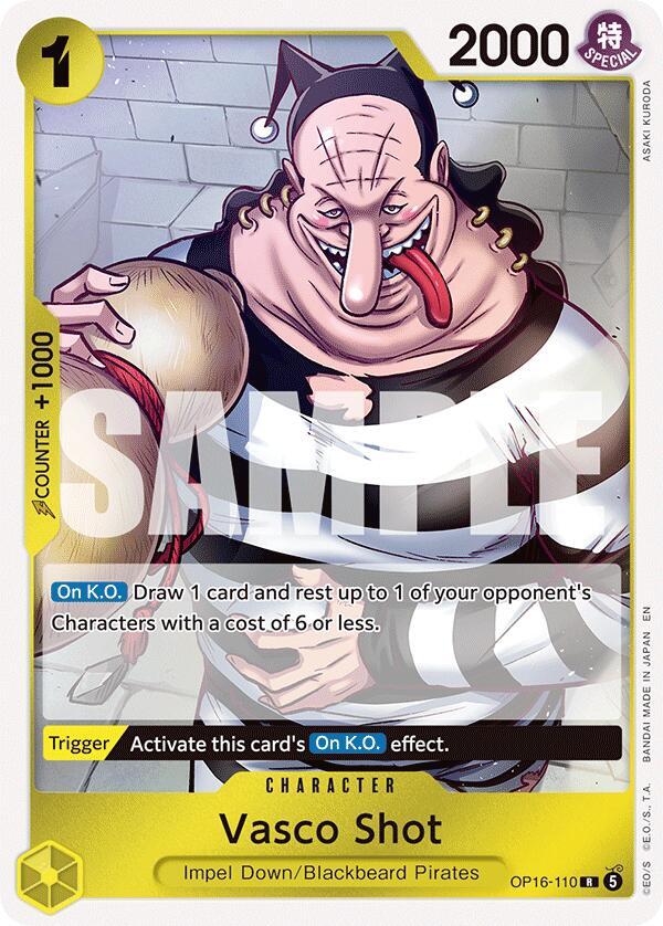 Vasco Shot (OP16-110) - The Time of Battle (Rare) [OP16-110] — one-piece card