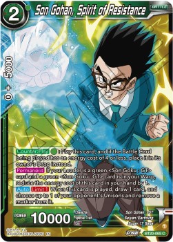 Son Gohan, Spirit of Resistance (V.1 - Common) - Power Absorbed (Common) [BT20-065]