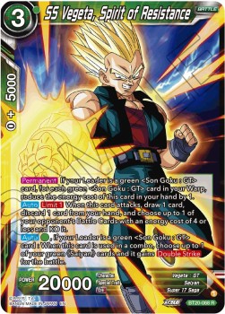 SS Vegeta, Spirit of Resistance (V.1 - Rare) - Power Absorbed (Rare) [BT20-068]