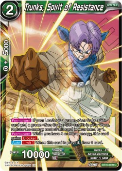 Trunks, Spirit of Resistance - Power Absorbed (Common) [BT20-069] Hover Image