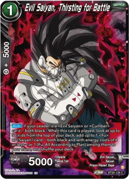 Evil Saiyan, Thirsting for Battle - Power Absorbed (Common) [BT20-128] Main image