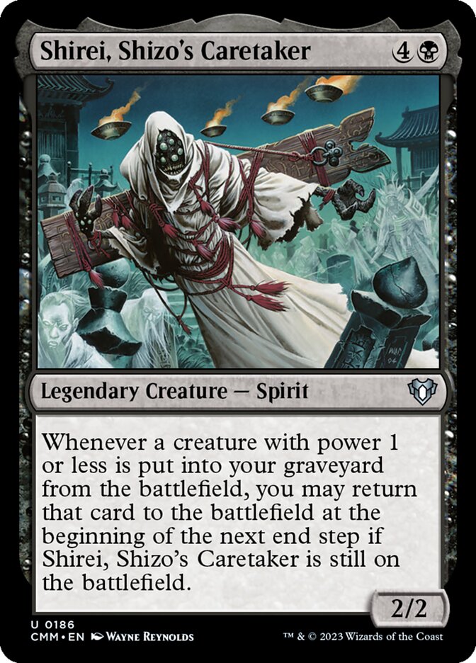 Magic-kaart Shirei, Shizo's Caretaker CMM-186 uit Commander Masters (Uncommon) Hoofdafbeelding
