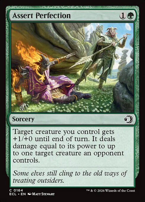 Assert Perfection – Lorwyn Eclipsed (ECL-164) Magic: The Gathering card Main image