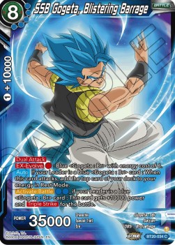 SSB Gogeta, Blistering Barrage (V.1 - Common) - Power Absorbed (Common) [BT20-034] Main image
