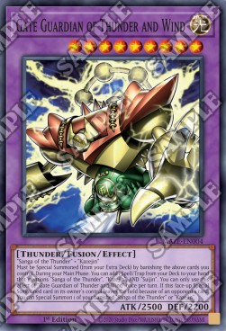 Gate Guardian of Thunder and Wind - Maze of Memories (Super Rare) [MAZE-004] Image principale du produit