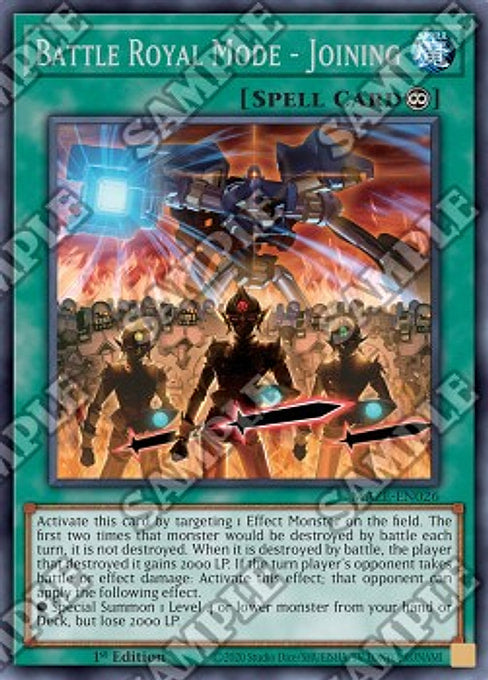 Battle Royal Mode - Joining — Maze of Memories (MAZE-026) Yu-Gi-Oh! card Immagine principale del prodotto