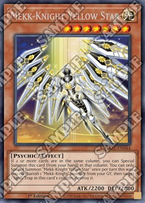 Mekk-Knight Yellow Star — Maze of Memories (MAZE-044) Yu-Gi-Oh! card Main image