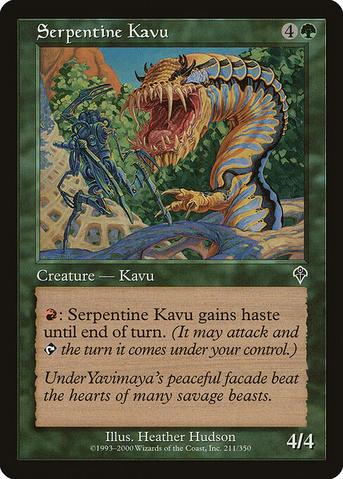 Serpentine Kavu – Invasion (INV-211) Magic: The Gathering card Hauptbild