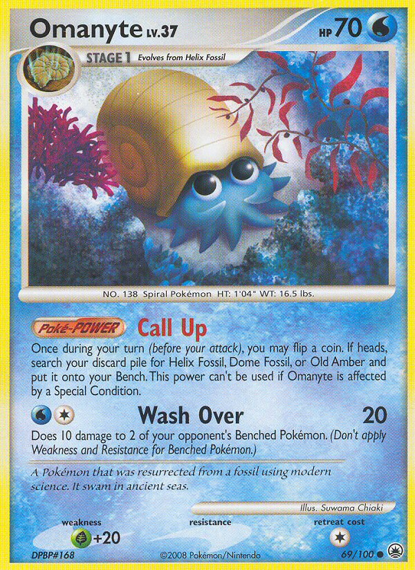 Omanyte Lv.37 – Majestic Dawn 69 – Pokémon TCG single card Image principale du produit