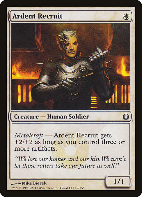Ardent Recruit – Mirrodin Besieged (MBS-2) Magic: The Gathering card