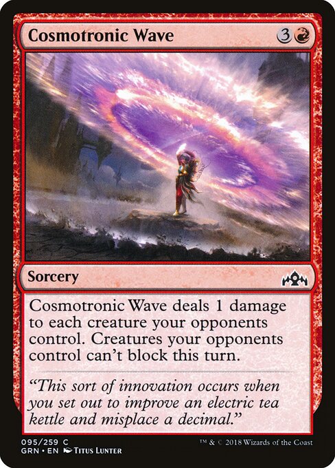Cosmotronic Wave – Guilds of Ravnica (GRN-95) Magic: The Gathering card