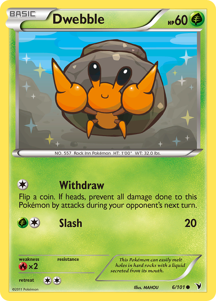 Dwebble – Noble Victories 6 – Pokémon TCG single card Hoofdafbeelding