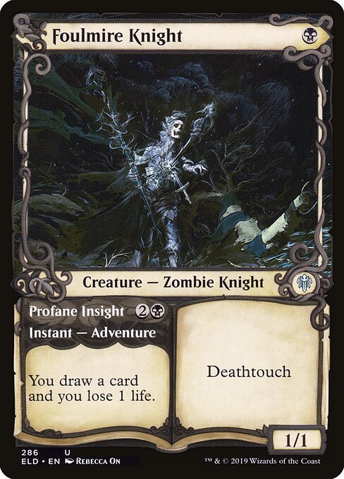 Foulmire Knight // Profane Insight – Throne of Eldraine (ELD-286) Magic: The Gathering card | LC-REM-20260804-15339564433740-6a16f907-93df-419e-8a65-ee96938e4143