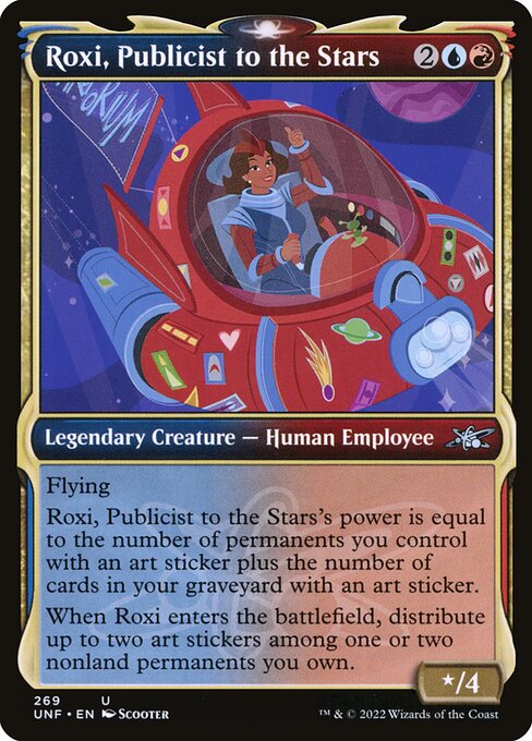 Roxi, Publicist to the Stars – Unfinity (UNF-269) Magic: The Gathering card | LC-REM-20260804-15151553413452-6a29c058-aeff-4f77-954f-1e1a4ea92c83 Main image