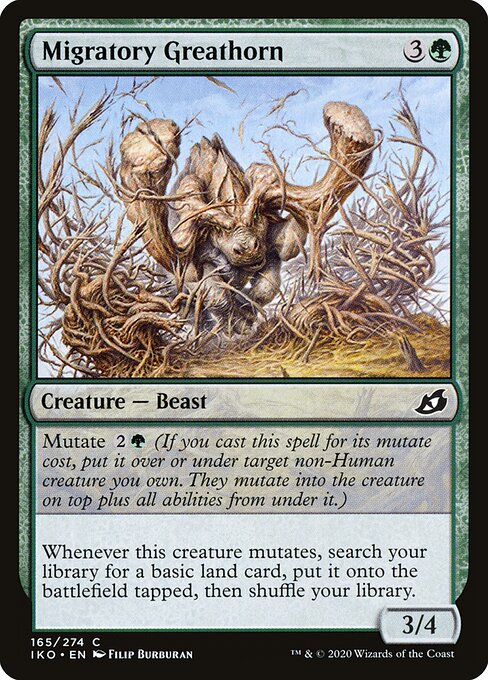 Migratory Greathorn – Ikoria: Lair of Behemoths (IKO-165) Magic: The Gathering card